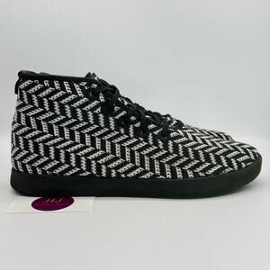 Allbirds Men's Tree Topper TT Gray White Zig Zag High Top Sneaker Shoe Size 12